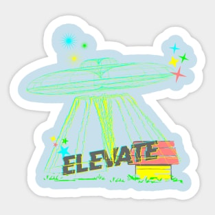 elevate Sticker